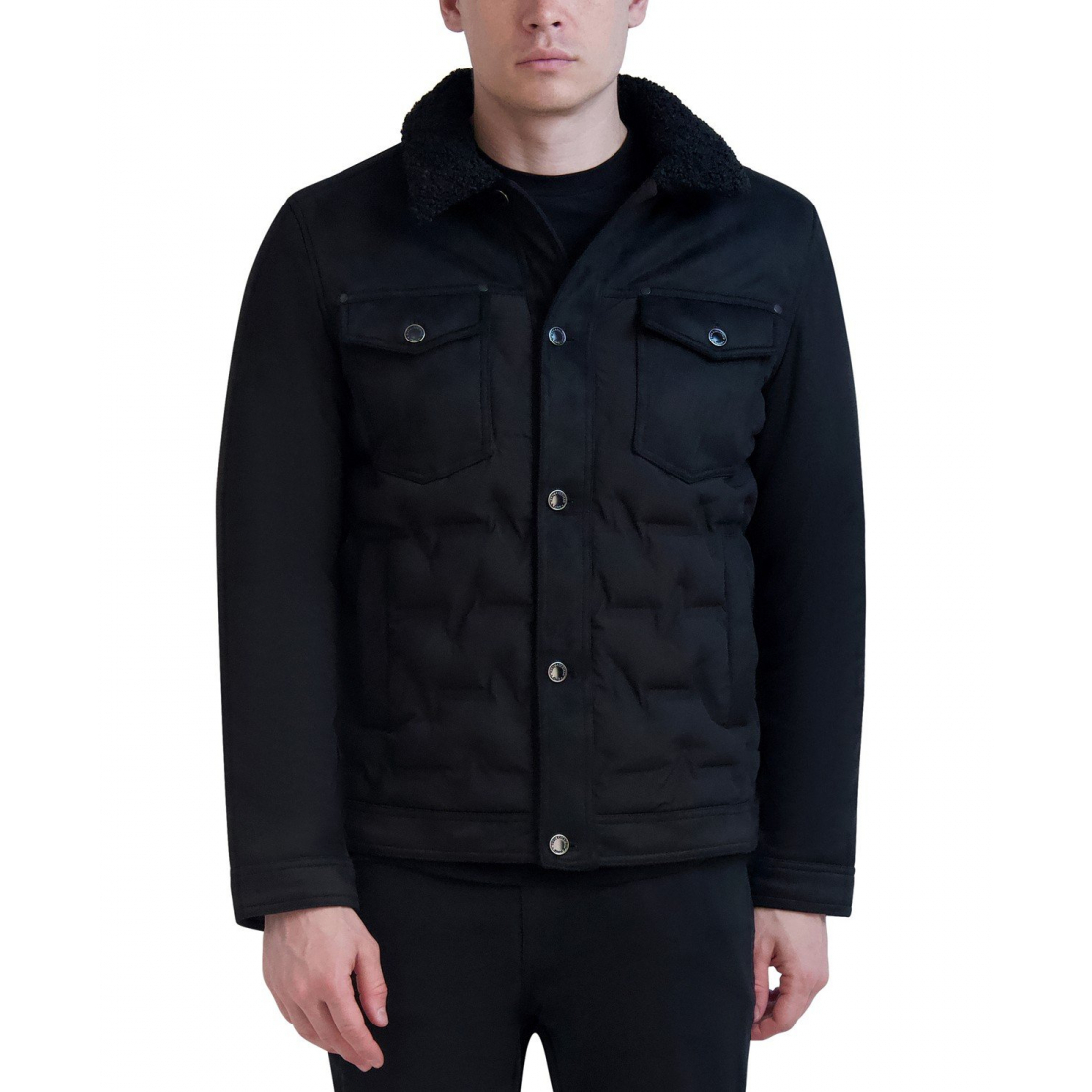 Veste 'Quilted Trucker' pour Hommes