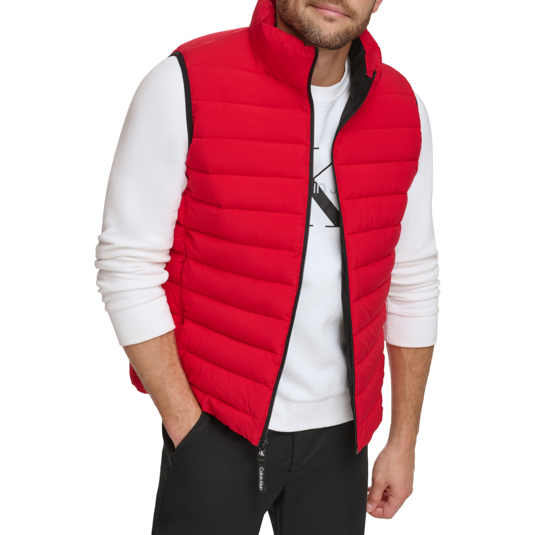 'Stretch Water Resistant Puffer Vest' pour Hommes