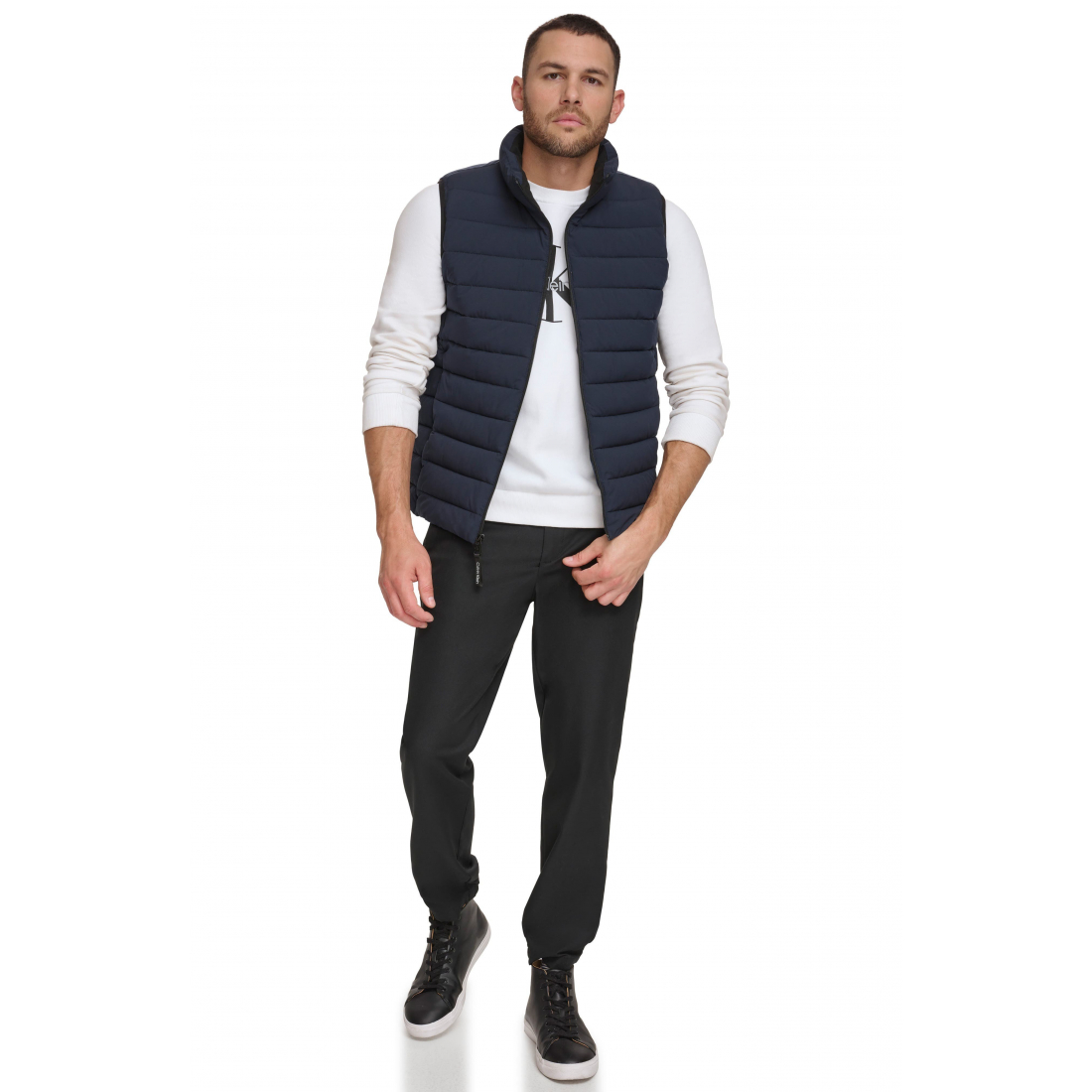 'Stretch Water Resistant Puffer Vest' pour Hommes