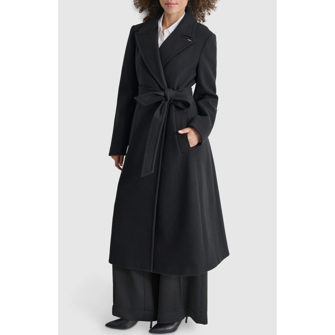Manteau 'Tie Belt Long' pour Femmes