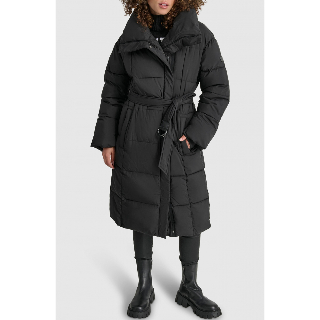 Veste matelassée 'Asymmetrical Belted Water Resistant' pour Femmes
