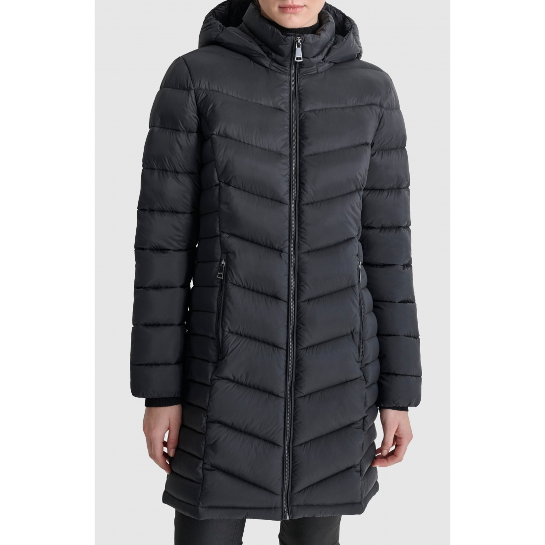 Veste matelassée 'Cire Packable Hooded Longline' pour Femmes