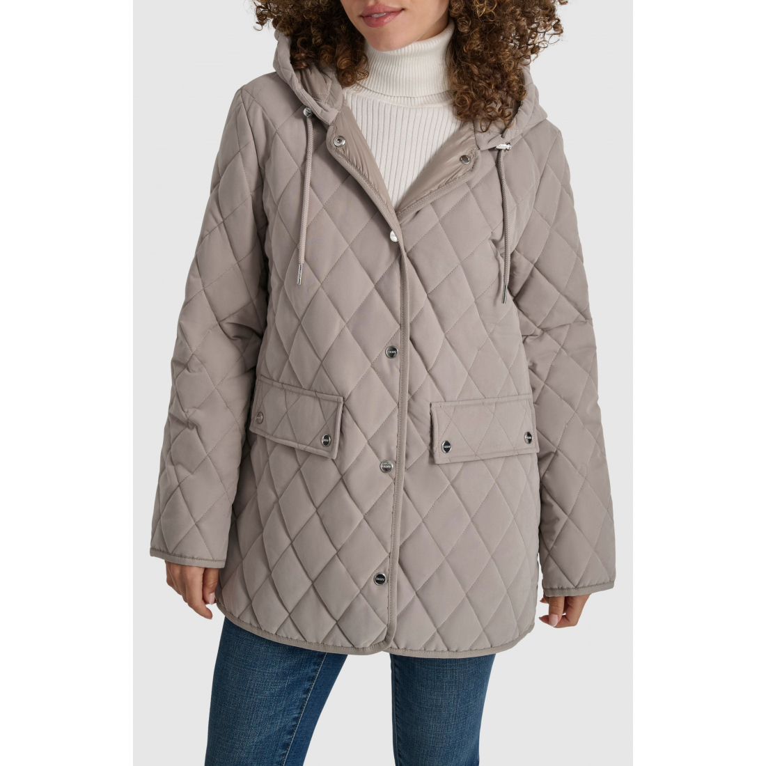 Manteau 'Hooded Diamond Quilted' pour Femmes