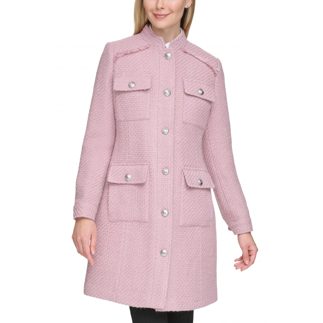 'Belted Wool Blend Coat' pour Femmes