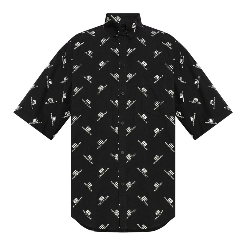 Men's 'All-Over Logo' Short sleeve shirt
