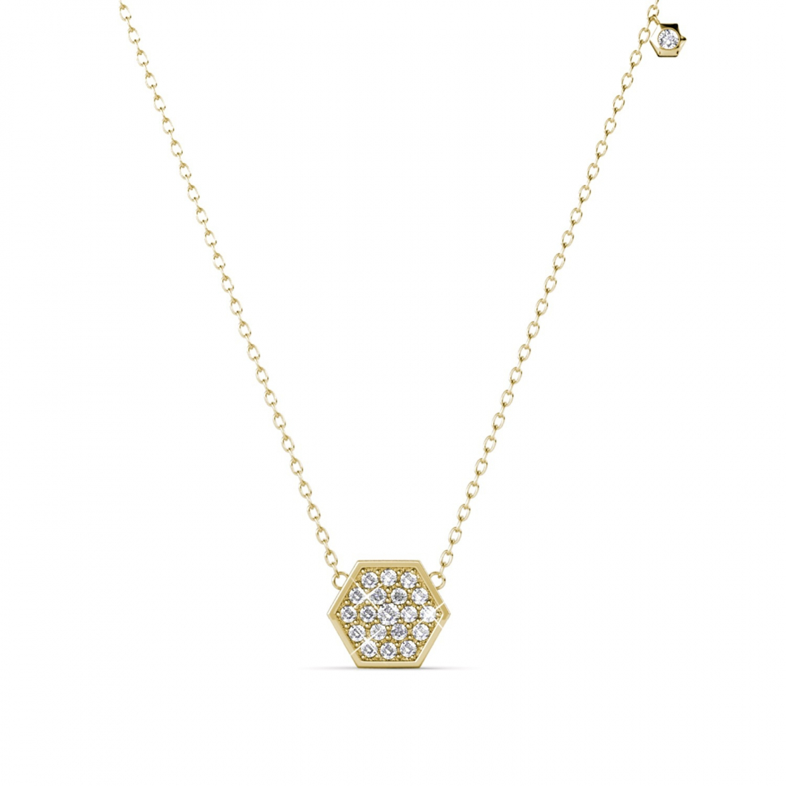 Pendentif sur chaine 'Hexagon' pour Femmes