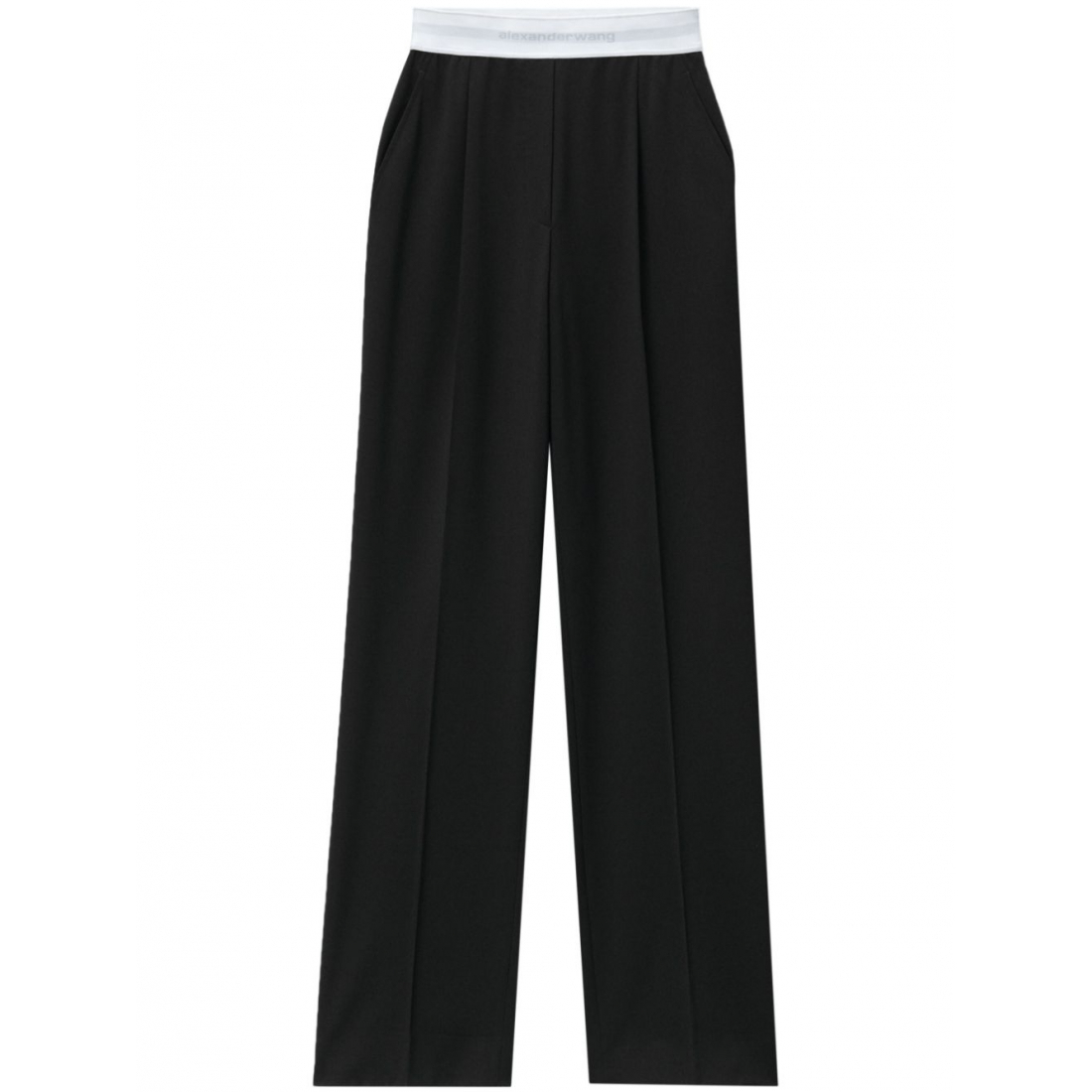 Pantalon 'Pleat-Detail Logo-Waistband' pour Femmes