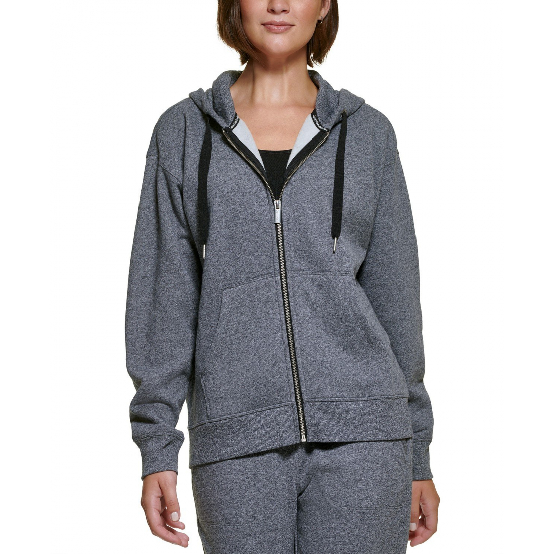 Women's 'Fleece Long-Sleeve Zip-Front Hoodie' Track Jacket