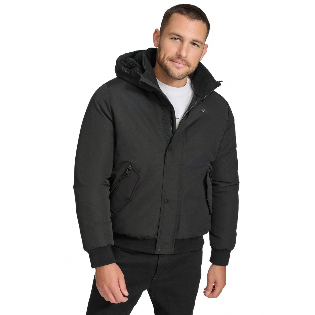 Parka 'Arctic Faille Parka Bomber with Sherpa lined Hood' pour Hommes