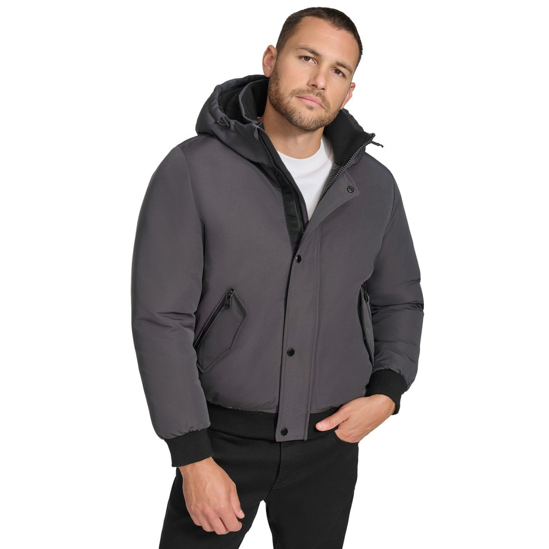 Parka 'Arctic Faille Parka Bomber with Sherpa lined Hood' pour Hommes