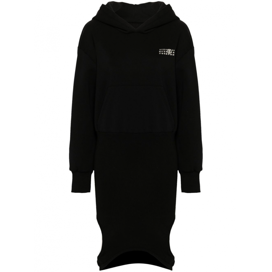 Robe à manches longues 'Numbers-Print Hooded Jersey' pour Femmes