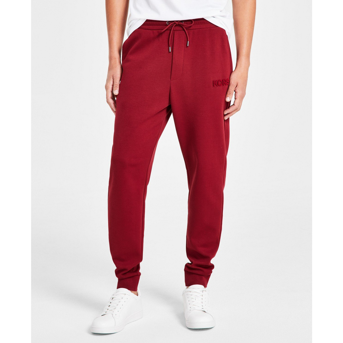 Jogging 'Textured-Logo' pour Hommes