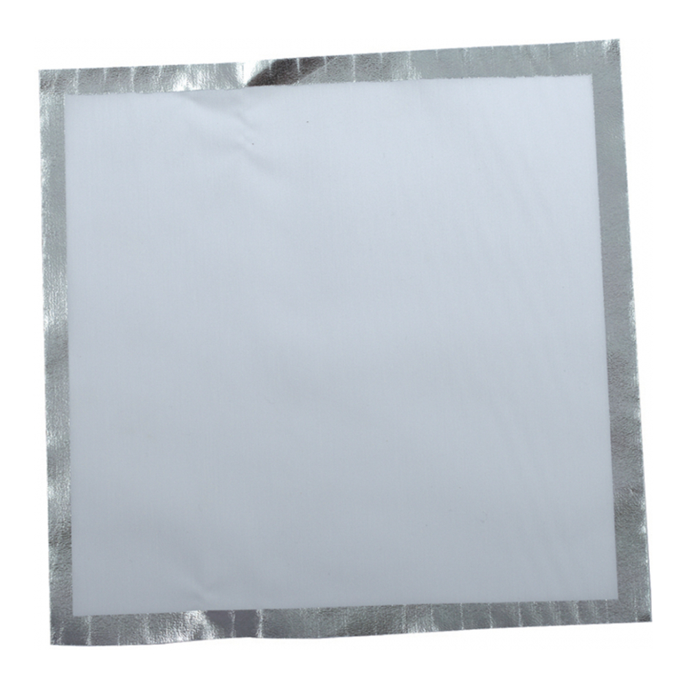 Serviettes Jetables 21 x 21  cm Blanc Et Argent Rouleau 32 Pieces
