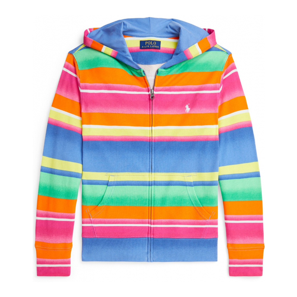 Big Boy's 'Striped Spa Terry Full Zip Hoodie'