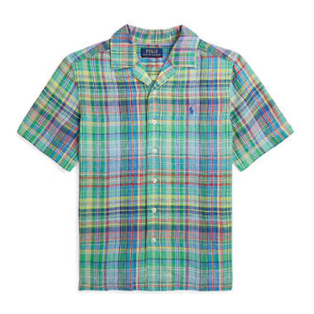 Big Boy's 'Plaid Linen Camp Shirt'