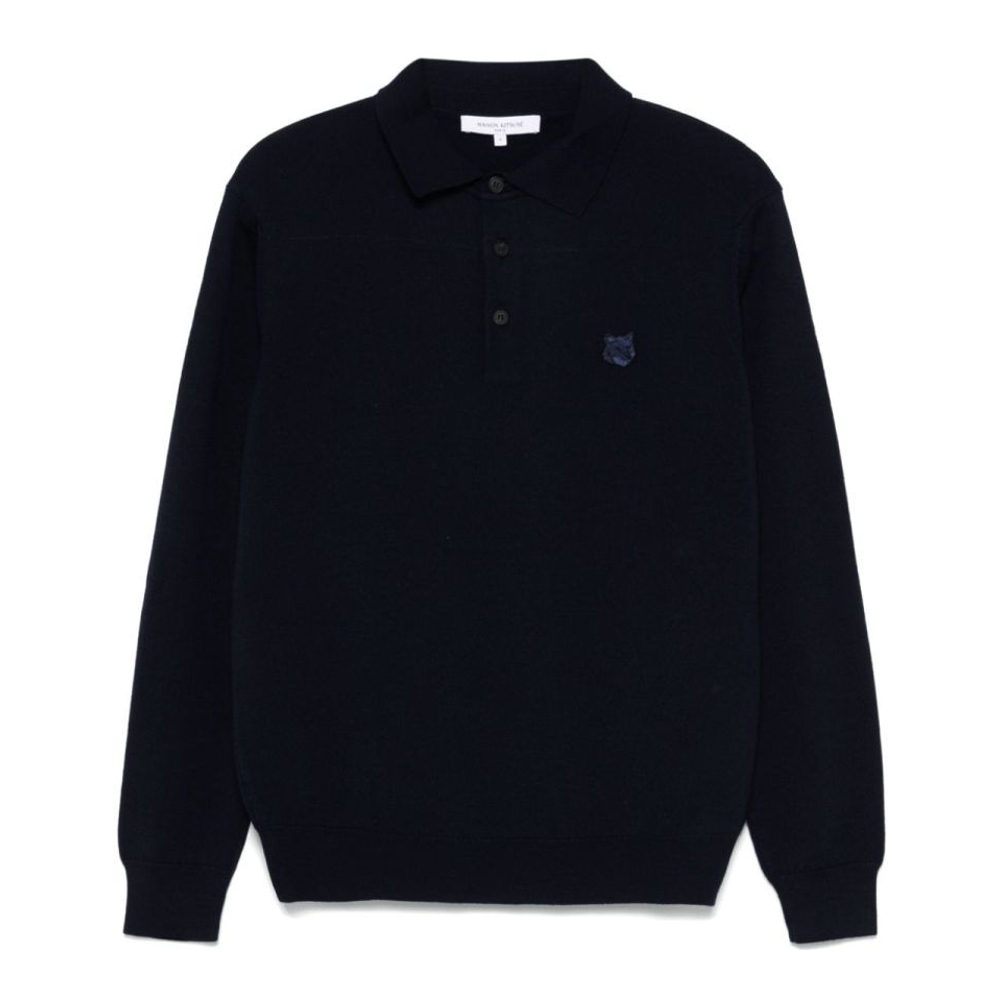 Men's 'Fine-Knit' Long-Sleeve Polo Shirt