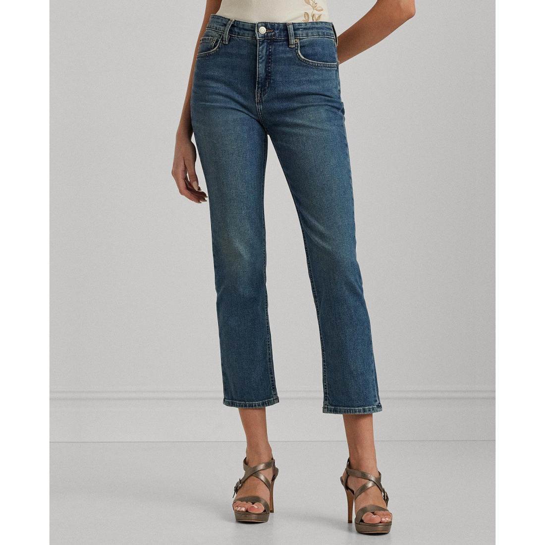 Women's 'High-Rise Straight' Ankle Jeans