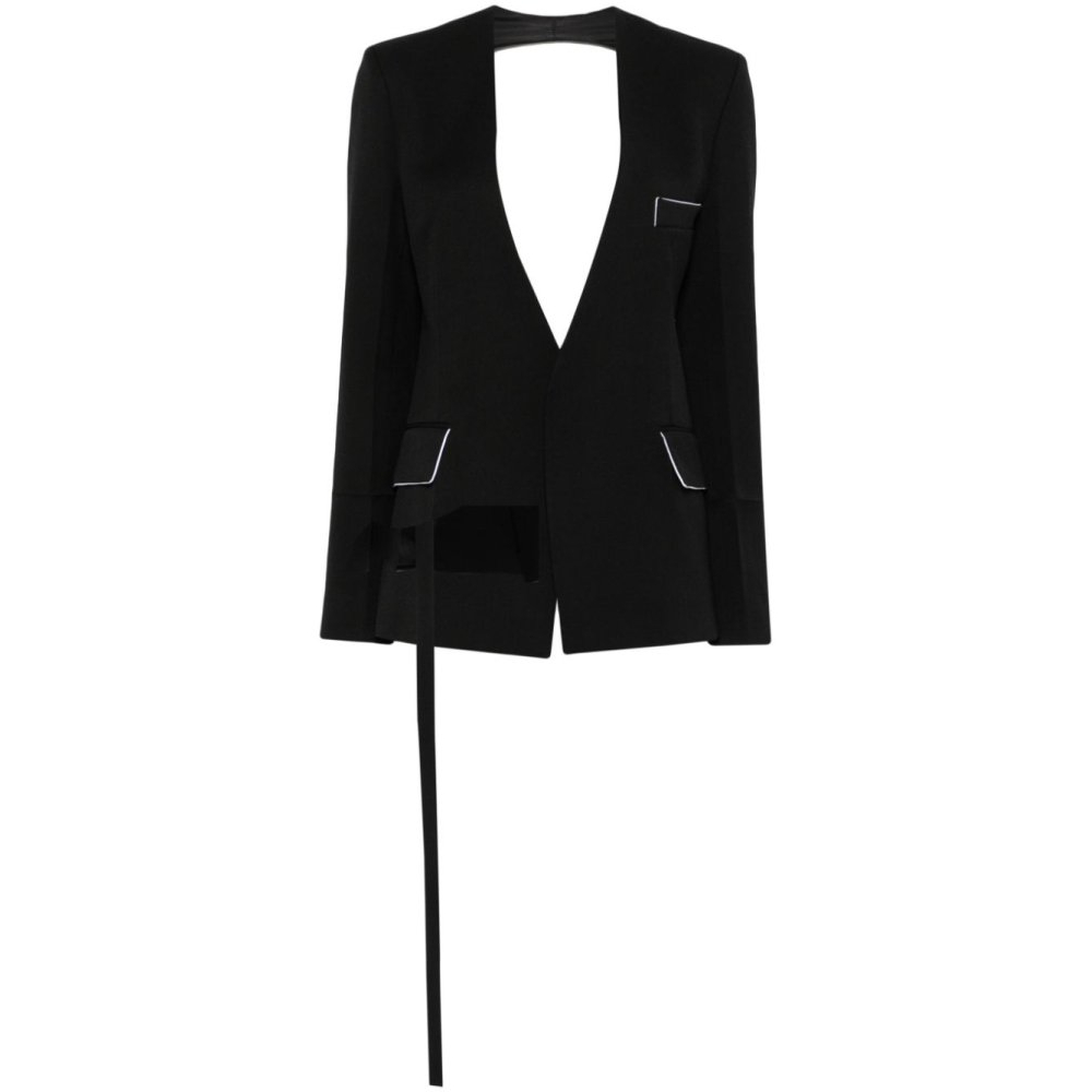 Veste 'Shrunken Collarless' pour Femmes