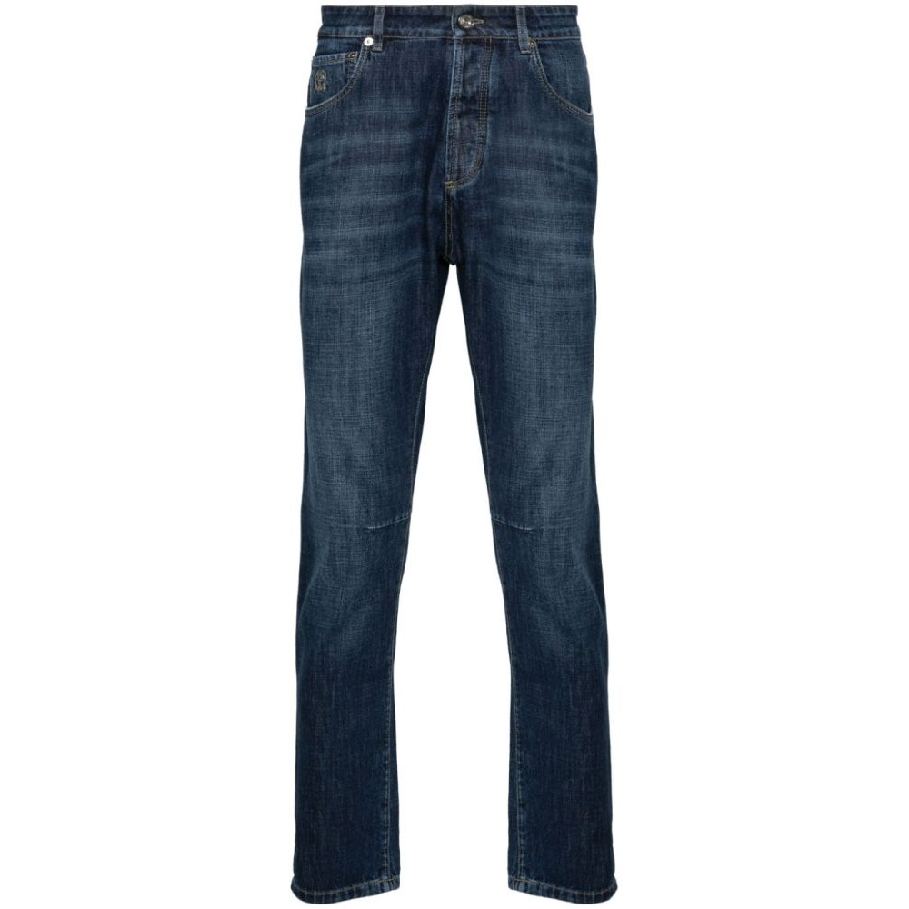 Men's 'Solomei-Embroidered Tapered' Jeans
