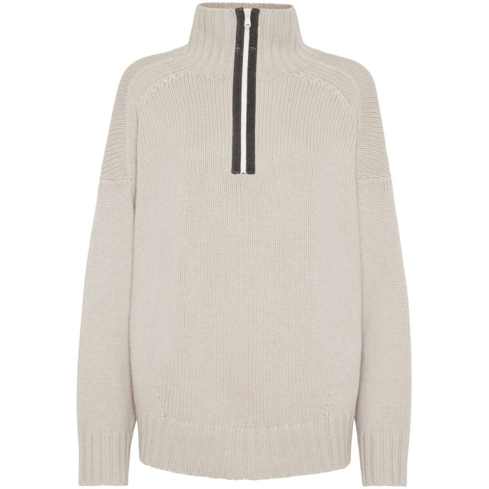 Pull Over 'High-Neck Knitted' pour Femmes