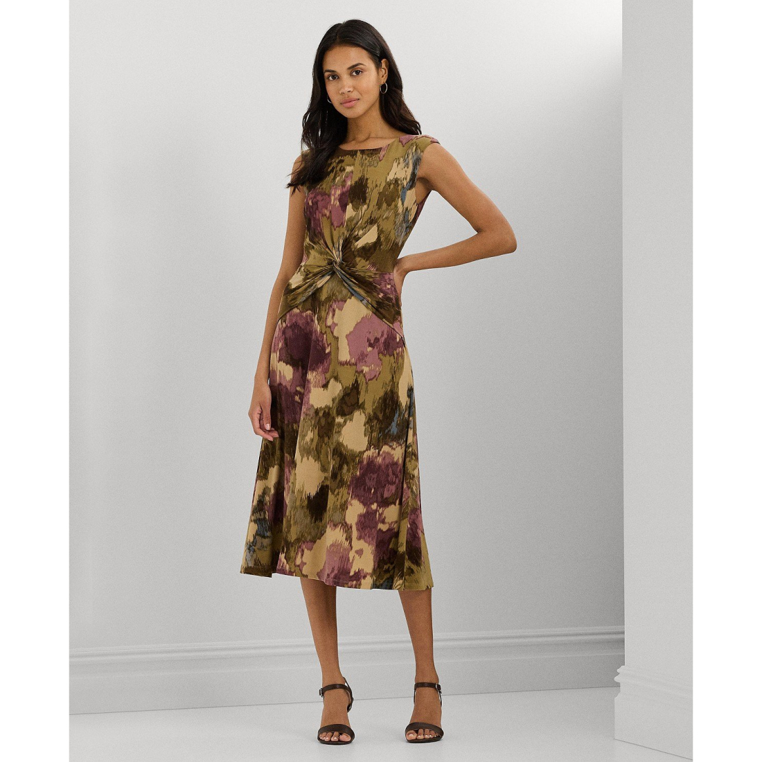 Robe 'Floral Twist-Front Jersey' pour Femmes