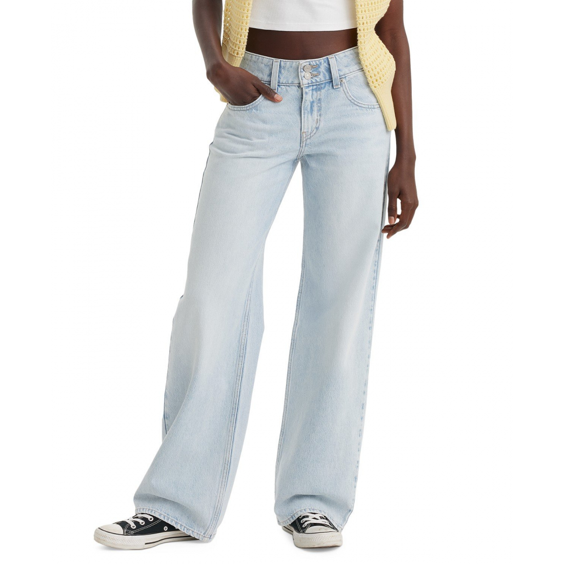 Women's 'Super-Low Double-Button Relaxed-Fit' Jeans