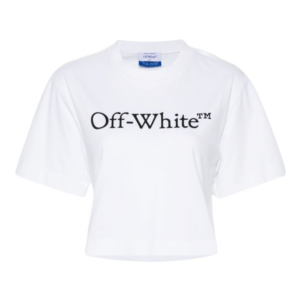 T-Shirt court 'Logo-Print' pour Femmes