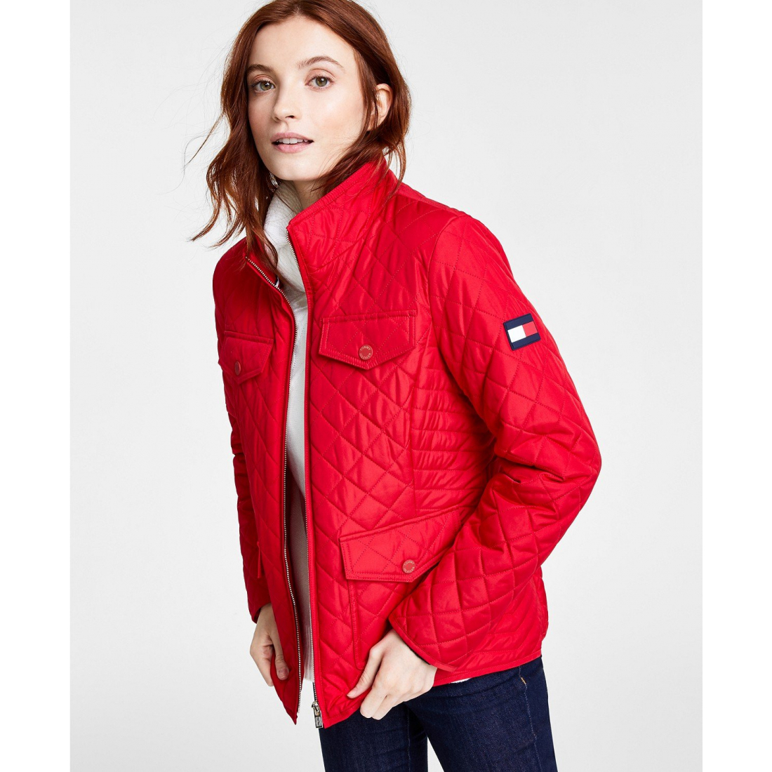 Veste 'Quilted Zip-Up Jacket' pour Femmes