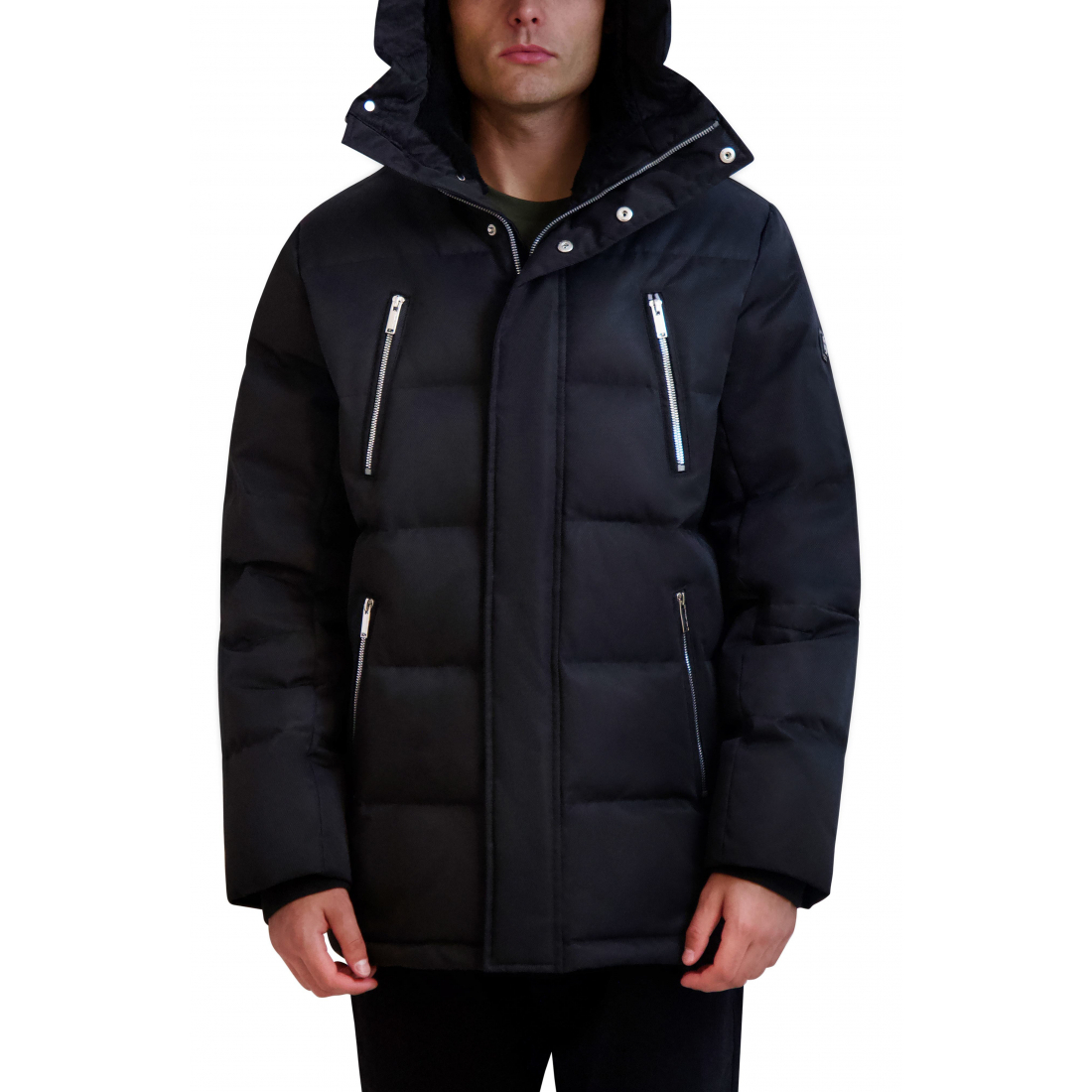 Veste matelassée 'Faux Fur Lined Down & Feather Fill' pour Hommes