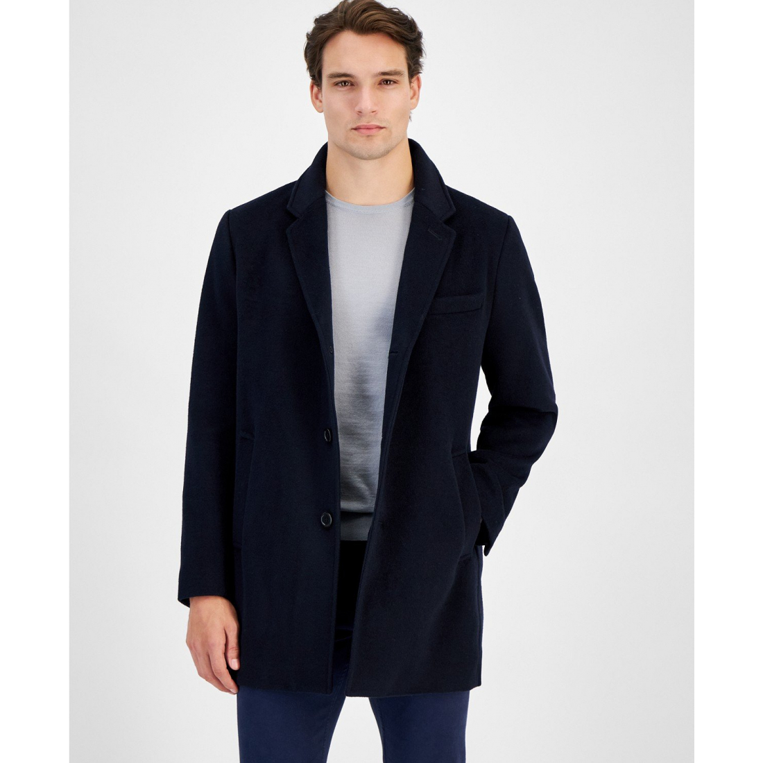 Men's 'Wool-Blend' Car Coat