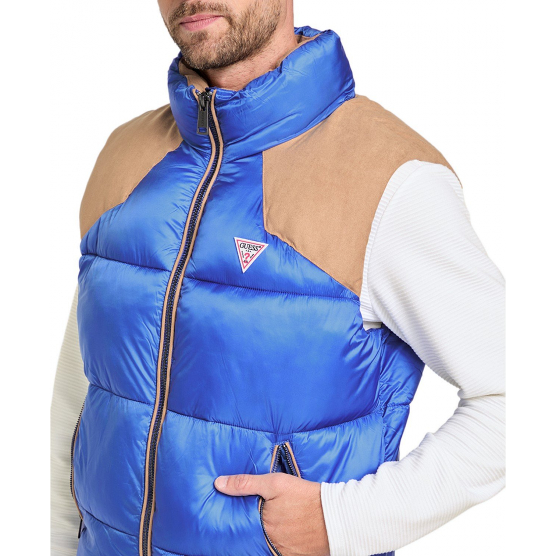 Gilet matelassé 'Fabric Block' pour Hommes