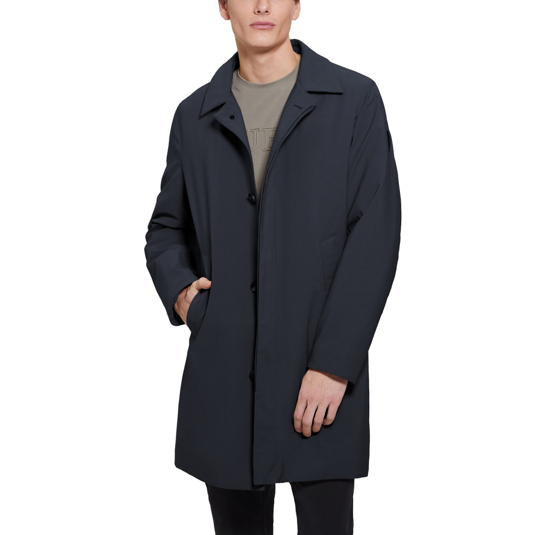 Men's 'Colin With Removable Nylon Hooded Inset' Raincoat