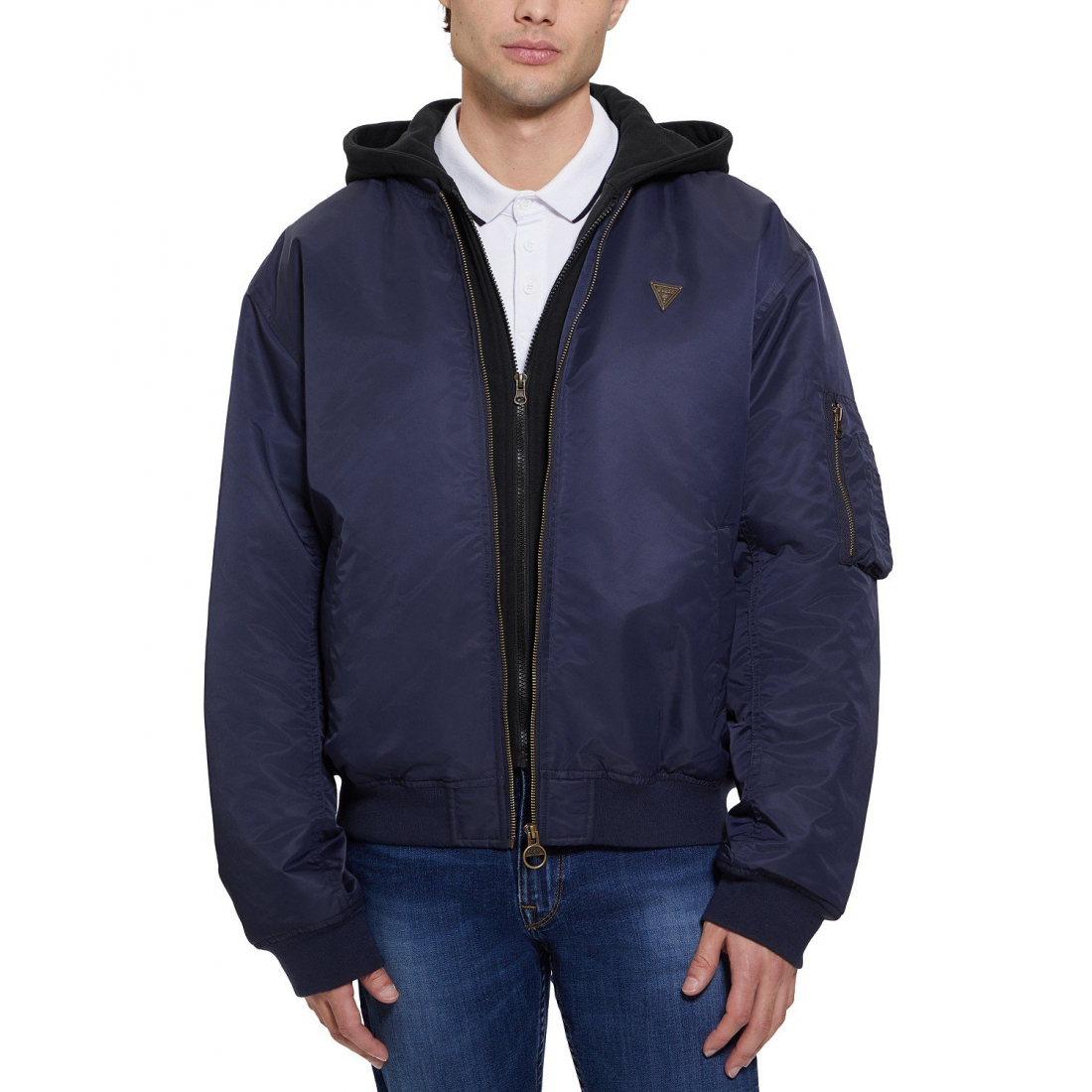 Men's 'John With Removable Hooded Inset' Bomber Jacket