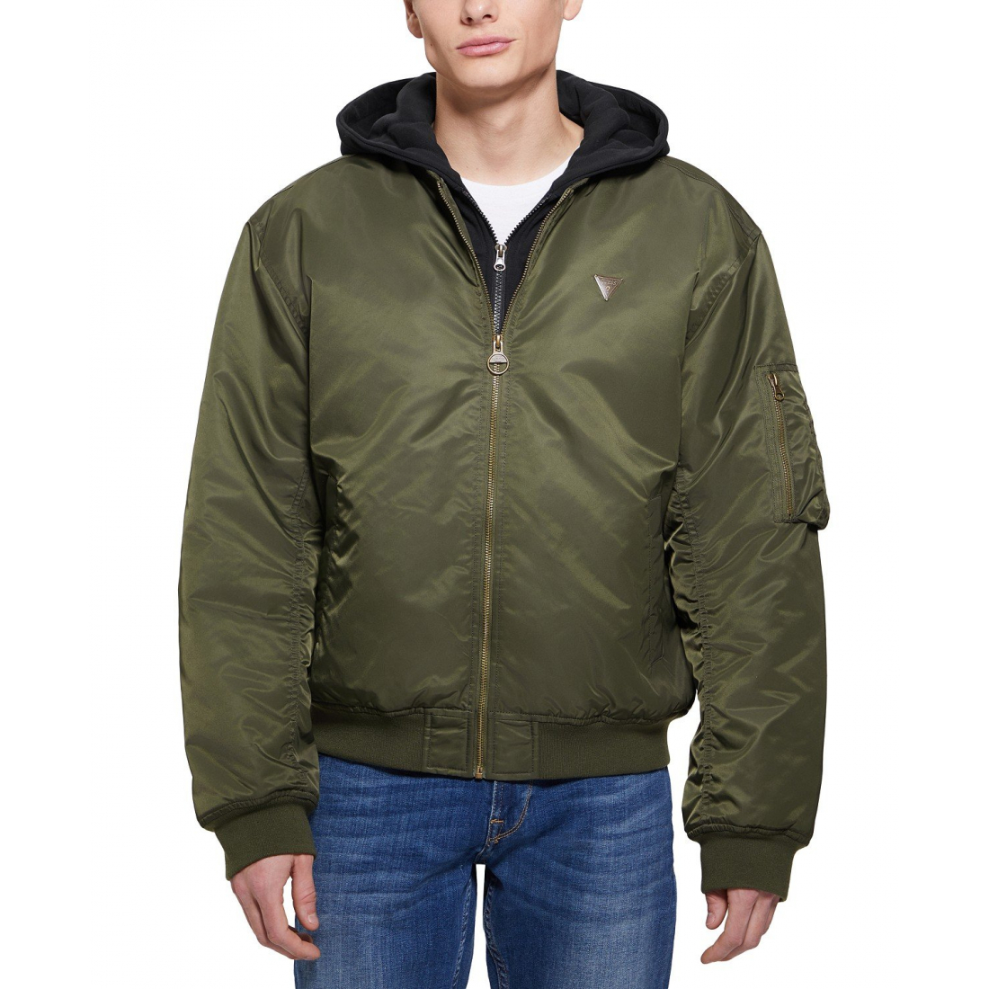 Blouson bomber 'John With Removable Hooded Inset' pour Hommes