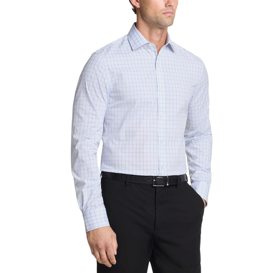Men's 'TH Flex Slim Fit Wrinkle Free Stretch Twill Dress' Shirt