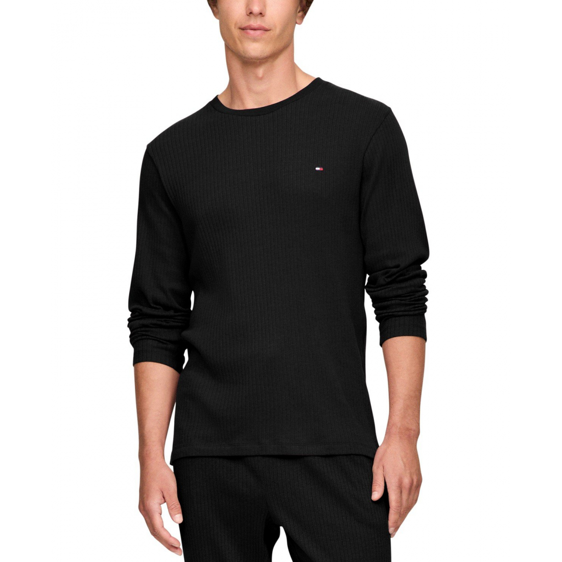 Top pyjama 'Ribbed Long-Sleeve' pour Hommes