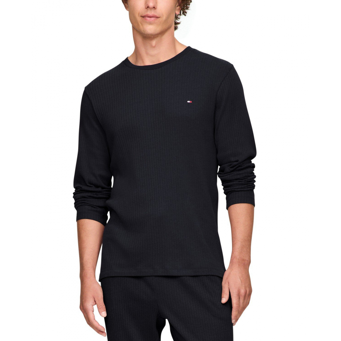 Top pyjama 'Ribbed Long-Sleeve' pour Hommes
