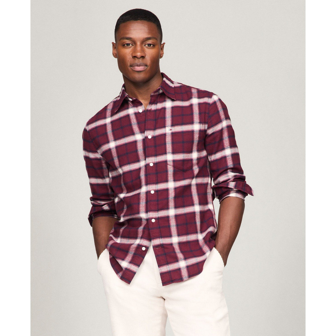 Chemise 'Shadow Check Cotton' pour Hommes