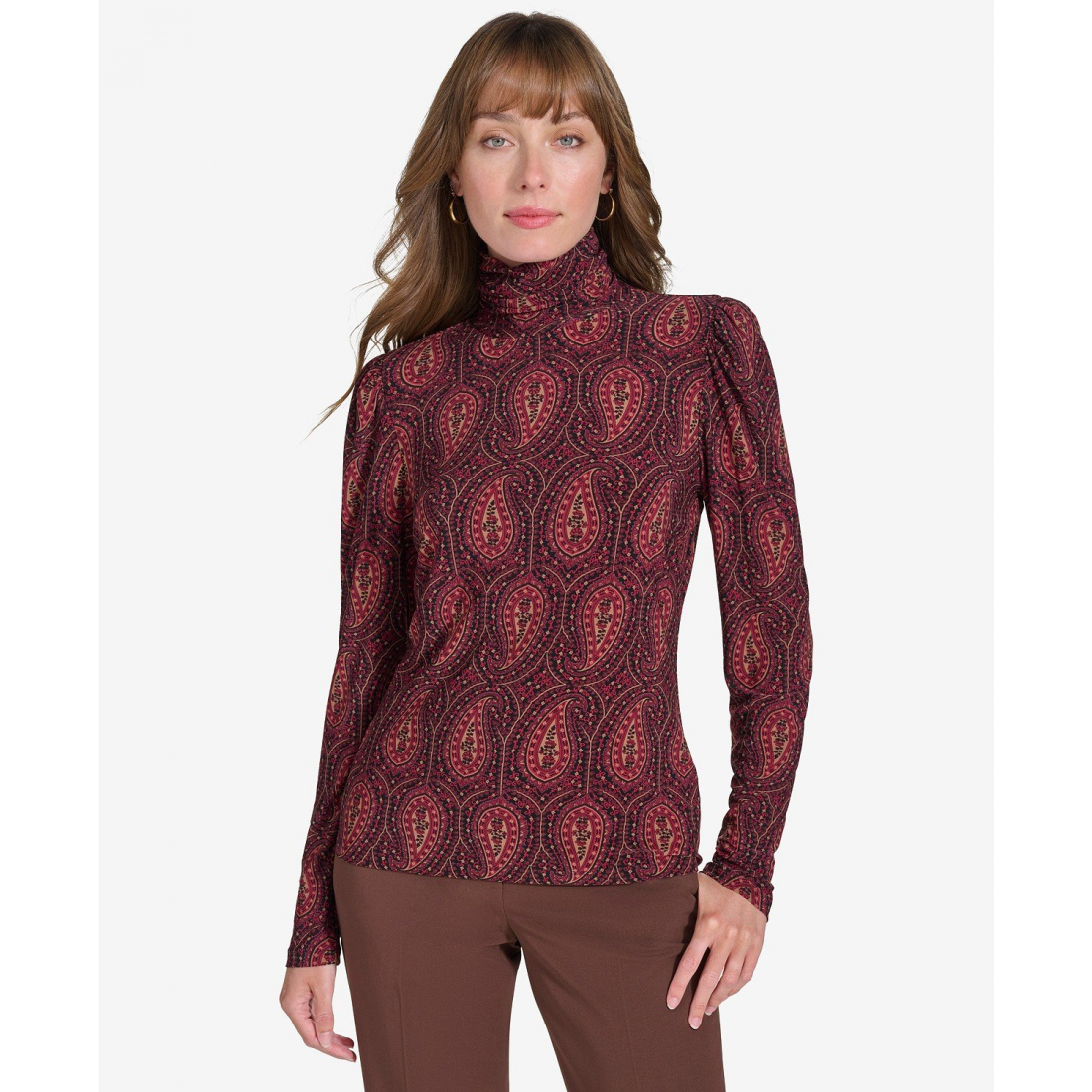 Col roulé 'Paisley-Print Turtleneck' pour Femmes