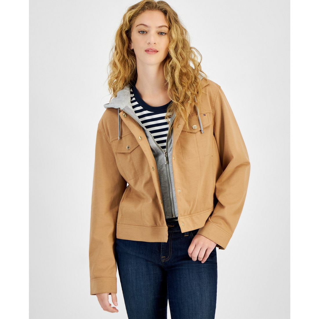 'Hooded Track Jacket' pour Femmes