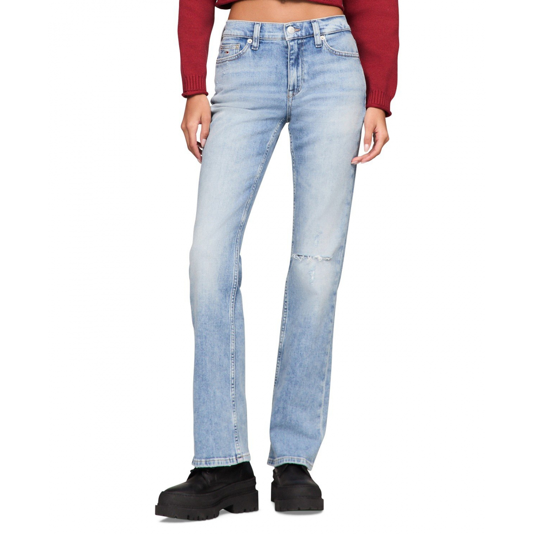 'Maddie Mid-Rise Bootcut Jeans' pour Femmes