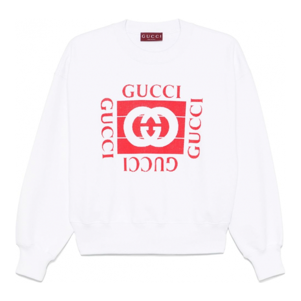 Women's 'Flocked-Logo' Sweatshirt