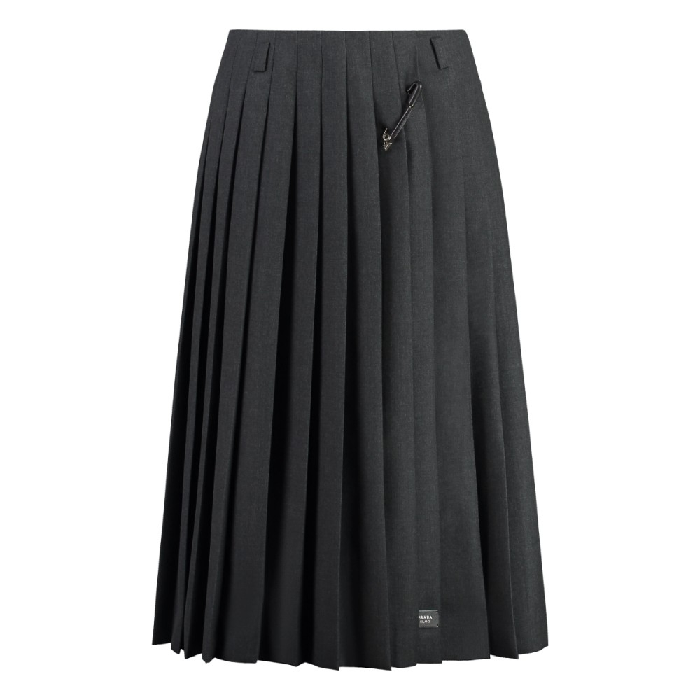 Jupe Midi 'Pleated' pour Femmes
