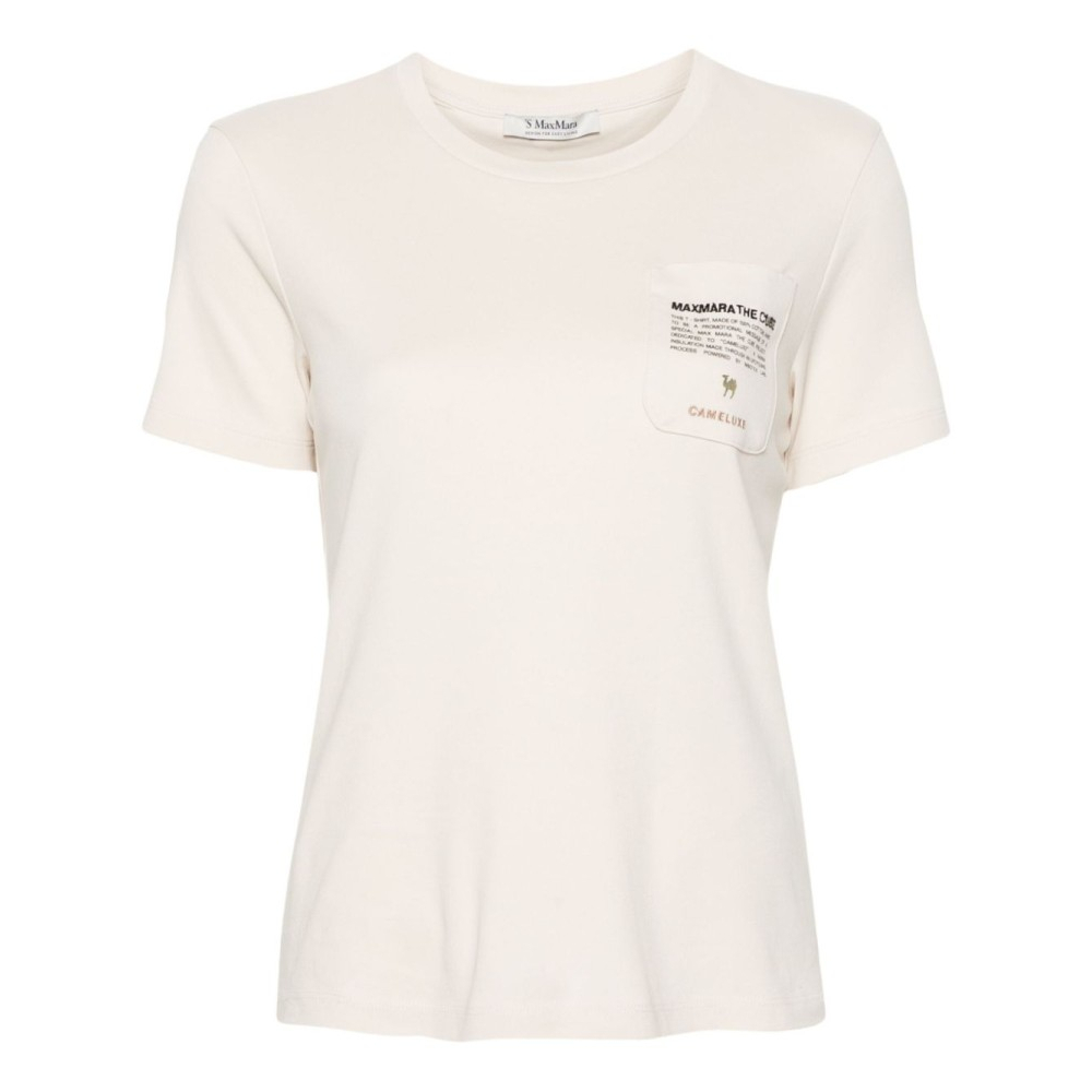 T-shirt 'Sax Logo-Embroidered' pour Femmes