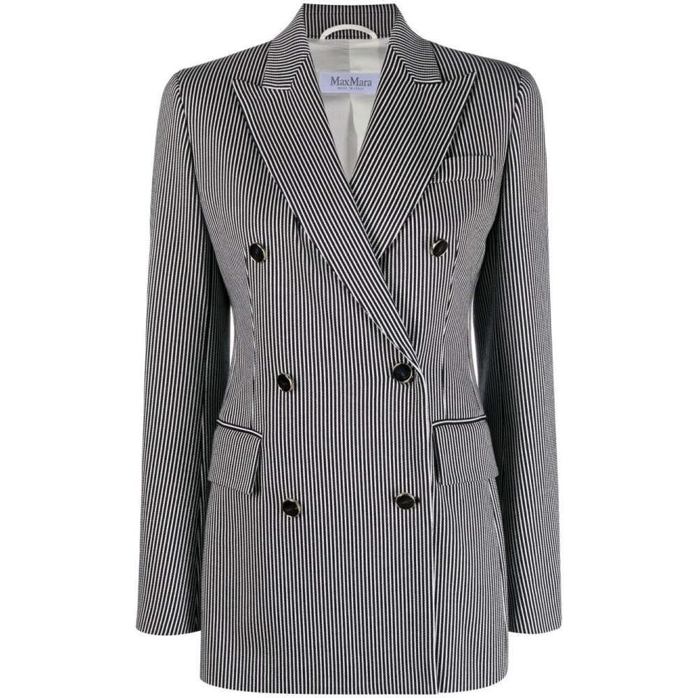 Blazer 'Peak-Lapel Striped' pour Femmes