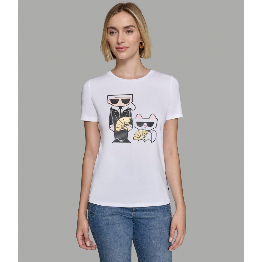 T-shirt 'Karl And Choupette Fan' pour Femmes
