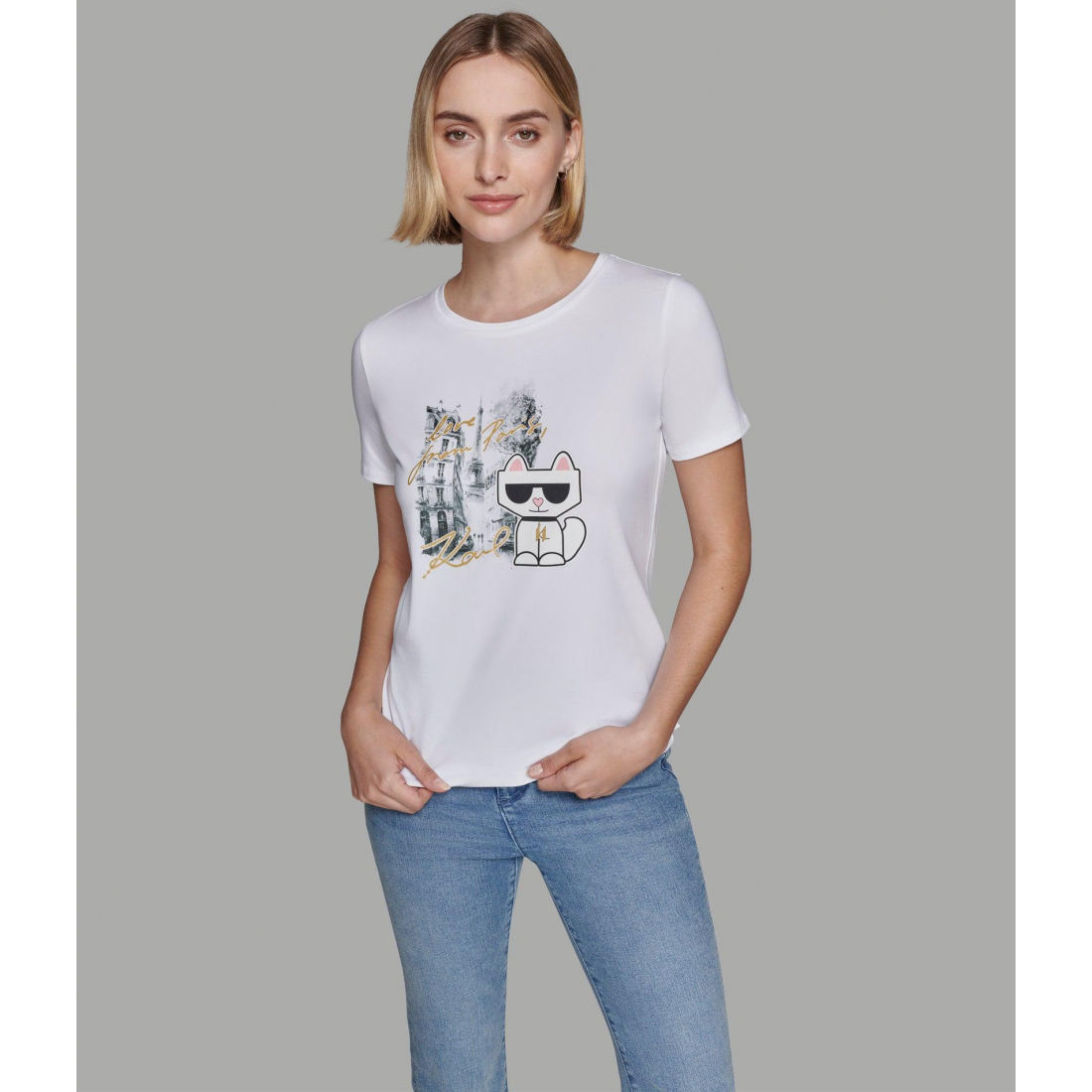 T-shirt 'Choupette In Paris' pour Femmes
