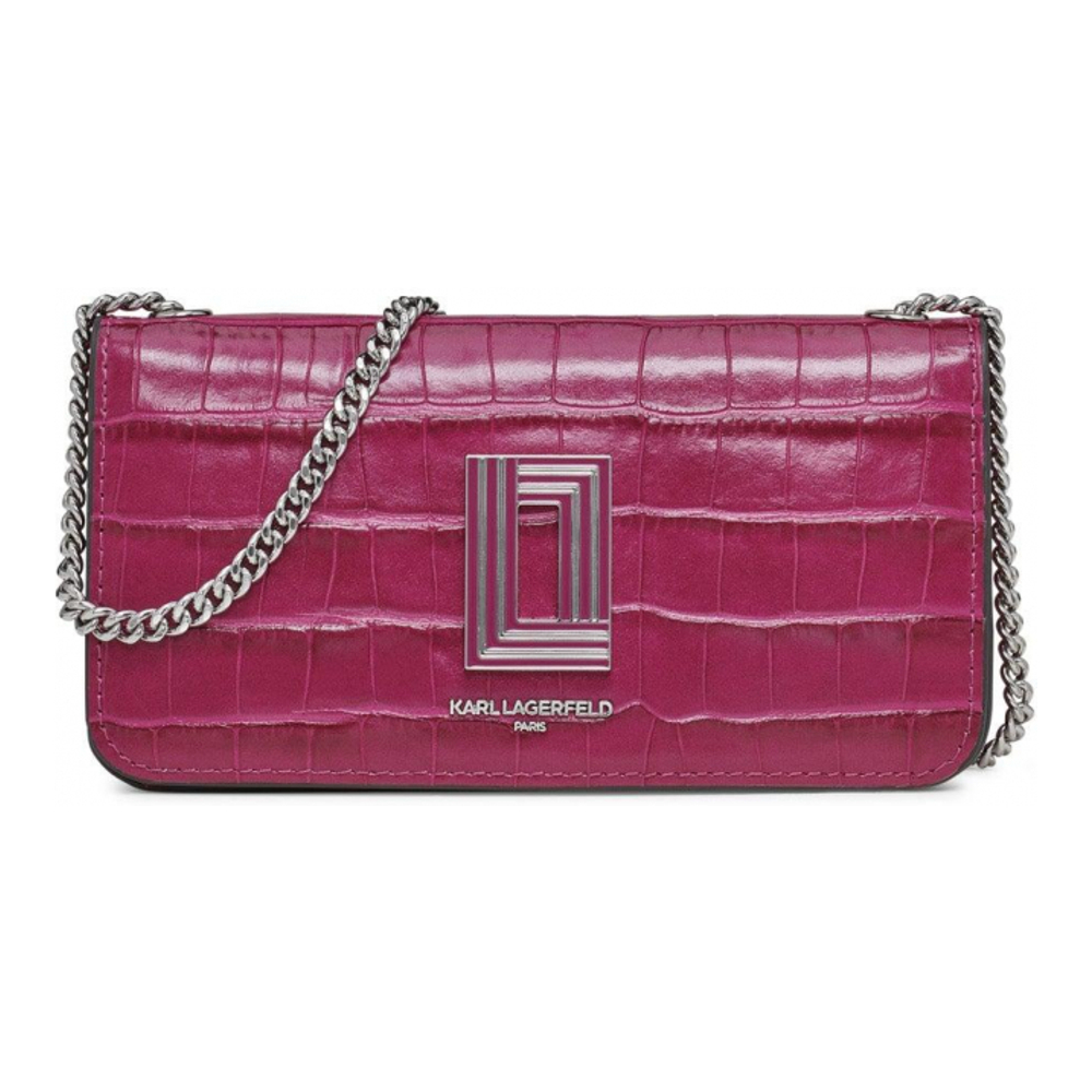 Women's 'Kosette Croc' Chain Wallet