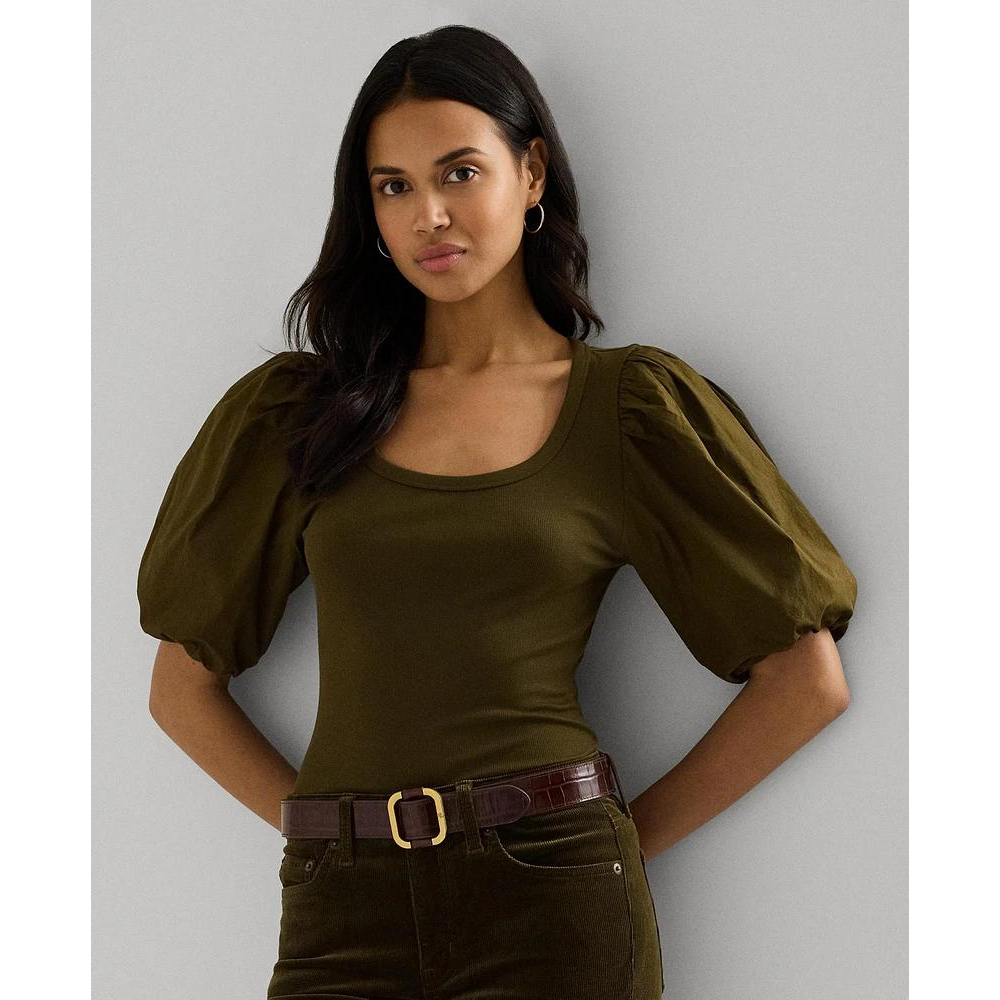 T-shirt 'Stretch Balloon-Sleeve' pour Femmes