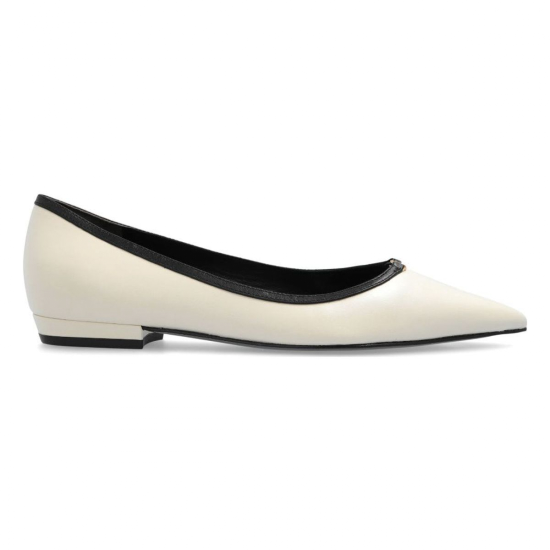 Sandales plates 'Double T Buckle Pointed Toe' pour Femmes